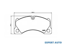 Set placute frana Porsche CAYENNE (955) 2002-2010 #2 0986494206