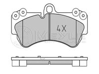 Set placute frana PORSCHE CAYENNE (955) - Cod intern: W20120670 - LIVRARE DIN STOC in 24 ore!!!