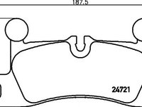 Set placute frana PORSCHE CAYENNE - OEM - MAXGEAR: 19-3873 - LIVRARE DIN STOC in 24 ore!!!