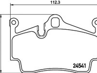 Set placute frana PORSCHE CAYMAN (987) - Cod intern: W20119841 - LIVRARE DIN STOC in 24 ore!!!