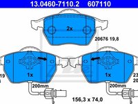 Set placute frana punte fata Abe pt seat exeo, skoda superb, vw passat