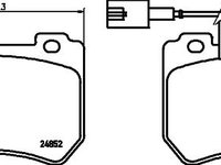 Set placute frana punte fata ALFA ROMEO Brera (939) (An fabricatie 01.2006 - 05.2011, 163 - 185 CP, Diesel, Benzina) - Cod intern: W20120305 - LIVRARE DIN STOC in 24 ore!!!