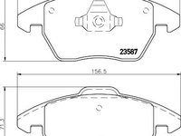 Set placute frana punte fata AUDI A1 Hatchback (8X1, 8XK) (An fabricatie 05.2010 - 10.2018, 82 - 256 CP, Diesel, Benzina) - OEM - MAXGEAR: 19-0638 - LIVRARE DIN STOC in 24 ore!!!