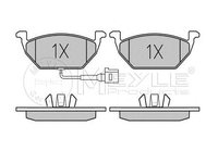 Set placute frana punte fata AUDI A2 (8Z0) (An fabricatie 02.2000 - 08.2005, 75 - 110 CP, Diesel, Benzina) - OEM - MEYLE ORIGINAL GERMANY: 0252313119/W|025 231 3119/W - LIVRARE DIN STOC in 24 ore!!!