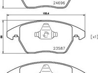 Set placute frana punte fata AUDI A3 (8P1) - OEM - MAXGEAR: 19-3405 - W02770991 - LIVRARE DIN STOC in 24 ore!!!