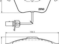 Set placute frana punte fata AUDI A4 (8EC, B7) - Cod intern: W20157383 - LIVRARE DIN STOC in 24 ore!!!