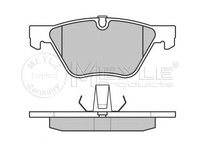 Set placute frana punte fata BMW 1 Convertible (E88) (An fabricatie 03.2008 - 12.2013, 136 - 233 CP, Diesel, Benzina) - Cod intern: W20120731 - LIVRARE DIN STOC in 24 ore!!!