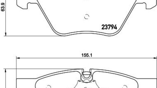 Set placute frana punte fata BMW 3 cupe (E92)