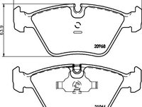 Set placute frana punte fata BMW 3 (E36) - Cod intern: W20157473 - LIVRARE DIN STOC in 24 ore!!!