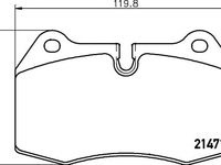 Set placute frana punte fata BMW 7 (E38) - OEM - MAXGEAR: 19-0508 - W02155802 - LIVRARE DIN STOC in 24 ore!!!