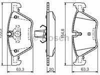 Set placute frana punte fata BMW F10 QB109-1751 - Cod intern: W20276868 - LIVRARE DIN STOC in 24 ore!!!