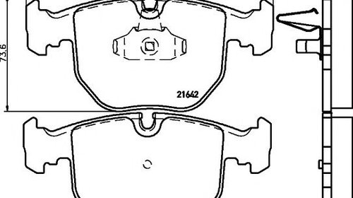 Set placute frana punte fata BMW X3 (E83) - O