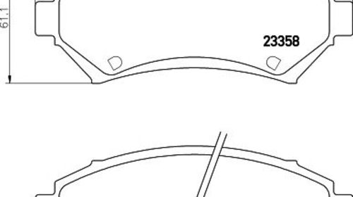 Set placute frana punte fata BUICK Regal III 