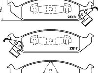 Set placute frana punte fata CHRYSLER SEBRING cupe (FJ) - OEM - MAXGEAR: 19-2948 - W02748249 - LIVRARE DIN STOC in 24 ore!!!