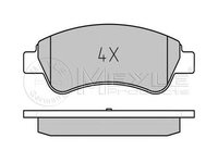 Set placute frana punte fata CITROEN Berlingo / Berlingo First I Van (M) (An fabricatie 07.1996 - 12.2011, 57 - 110 CP, Diesel, Electric, Benzina, (CNG), (LPG)) - OEM - MEYLE ORIGINAL GERMANY: 252359919 |025 235 9919 - LIVRARE DIN STOC in 24 ore!!!