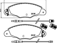 Set placute frana punte fata CITROEN XM II Estate (Y4) (An fabricatie 05.1994 - 10.2000, 129 - 190 CP, Diesel, Benzina) - OEM - MEYLE ORIGINAL GERMANY: 0252313518/W|025 231 3518/W - LIVRARE DIN STOC in 24 ore!!!