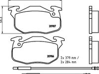 Set placute frana punte fata CITROEN ZX Hatchback (N2) (An fabricatie 03.1991 - 10.1997, 50 - 131 CP, Diesel, Benzina) - Cod intern: W20157251 - LIVRARE DIN STOC in 24 ore!!!