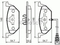 Set placute frana punte fata (cu senzor uzura integrat) VW CADDY/GOLF/POLO 03- - Cod intern: W20277053 - LIVRARE DIN STOC in 24 ore!!!