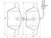 Set placute frana punte fata (cu senzor uzura integrat) VW SHARAN/T4 95-10 QB109-1795 - Cod intern: W20276594 - LIVRARE DIN STOC in 24 ore!!!