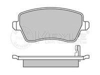 Set placute frana punte fata (cu senzor uzura integrat) SUZUKI SWIFT 05-/AGILLA 07-/SPLASH - Cod intern: W20120226 - LIVRARE DIN STOC in 24 ore!!!