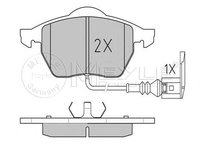 Set placute frana punte fata (cu senzor uzura integrat) VW BORA/GOLF/NEW BEETLE 98-10 - Cod intern: W20120005 - LIVRARE DIN STOC in 24 ore!!!