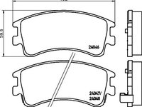 Set placute frana punte fata (cu senzor uzura integrat) MAZDA 6 2,0-2,3 02-07 - Cod intern: W20120161 - LIVRARE DIN STOC in 24 ore!!!