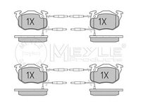 Set placute frana punte fata (cu senzor uzura integrat) CITROEN AX/ZX 88-97 SYST.BENDIX - Cod intern: W20119789 - LIVRARE DIN STOC in 24 ore!!!