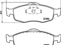 Set placute frana punte fata (cu senzor uzura integrat) FORD MONDEO (disc frana ventilat) - Cod intern: W20058814 - LIVRARE DIN STOC in 24 ore!!!