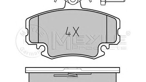 Set placute frana punte fata DACIA Logan I MC