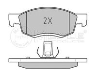 Set placute frana punte fata DACIA Logan I MCV (KS) (An fabricatie 02.2007 - ..., 68 - 105 CP, Diesel, Benzina, Benzina/Etanol, (LPG)) - Cod intern: W20120792 - LIVRARE DIN STOC in 24 ore!!!