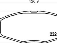 Set placute frana punte fata DAEWOO Matiz II Hatchback (M200, M250) (An fabricatie 01.2005 - 06.2010, 52 - 67 CP, Benzina) - Cod intern: W20157301 - LIVRARE DIN STOC in 24 ore!!!