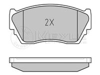 Set placute frana punte fata DAF LF 55 (An fabricatie 01.2001 - ..., 160 - 300 CP, Diesel) - Cod intern: W20157924 - LIVRARE DIN STOC in 24 ore!!!