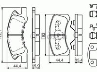 Set placute frana punte fata DAIHATSU CUORE/SIRION/TREVIS 1,0-1,5 03- - Cod intern: W20157961 - LIVRARE DIN STOC in 24 ore!!!