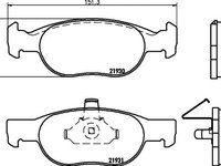 Set placute frana punte fata FIAT BRAVA (182) - Cod intern: W20157376 - LIVRARE DIN STOC in 24 ore!!!