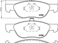 Set placute frana punte fata FIAT BRAVO/BRAVA 1,8/1,9TD/JTD - Cod intern: W20059161 - LIVRARE DIN STOC in 24 ore!!!