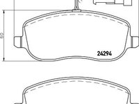 Set placute frana punte fata FIAT Croma II Estate (194) (An fabricatie 06.2005 - ..., 136 - 200 CP, Diesel) - OEM - MEYLE ORIGINAL GERMANY: 0252429419/W|025 242 9419/W - LIVRARE DIN STOC in 24 ore!!!