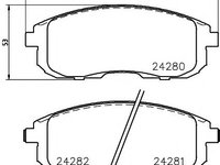 Set placute frana punte fata FIAT SEDICI/SUZUKI SX4 06- JAPO - Cod intern: W20059073 - LIVRARE DIN STOC in 24 ore!!!