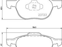 Set placute frana punte fata FORD C-Max (DM2) (An fabricatie 02.2007 - 09.2010, 90 - 145 CP, Diesel, Benzina, Benzina/Etanol, (CNG), (LPG)) - OEM - MAXGEAR: 19-0875 - LIVRARE DIN STOC in 24 ore!!!