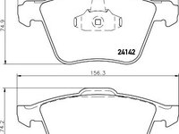 Set placute frana punte fata FORD MONDEO IV (BA7) - OEM - MAXGEAR: 19-1092 - W02388606 - LIVRARE DIN STOC in 24 ore!!!