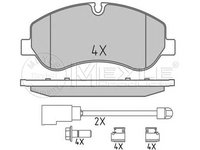 Set placute frana punte fata FORD Transit V363 Minibus (FAD, FBD) (An fabricatie 08.2013 - ..., 100 - 170 CP, Diesel) - OEM - MEYLE ORIGINAL GERMANY: 252560217 |025 256 0217 - LIVRARE DIN STOC in 24 ore!!!