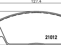 Set placute frana punte fata HONDA ACCORD Mk II (AC, AD) - OEM - MAXGEAR: 19-0538 - W02308154 - LIVRARE DIN STOC in 24 ore!!!