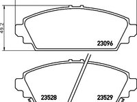 Set placute frana punte fata HONDA ACCORD Mk VI (CE, CF) - OEM - MAXGEAR: 19-2868 - W02748285 - LIVRARE DIN STOC in 24 ore!!!