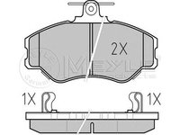 Set placute frana punte fata HYUNDAI H100 Minibus (P) (An fabricatie 07.1993 - 03.2000, 75 - 122 CP, Diesel, Benzina) - OEM - MAXGEAR: 19-3124 - LIVRARE DIN STOC in 24 ore!!!