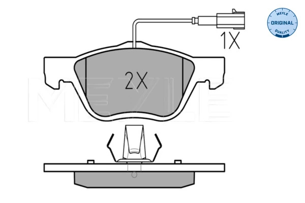 Set placute frana LANCIA LYBRA SW (839_) (1999 - 2005) MEYLE 025 231 ...
