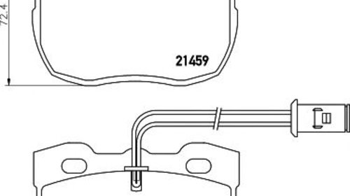 Set placute frana punte fata LAND ROVER FREEL