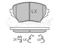 Set placute frana punte fata MAZDA MX-5 III (NC) (An fabricatie 03.2005 - 12.2014, 126 - 173 CP, Benzina) - OEM - MEYLE ORIGINAL GERMANY: 0252429714/W|025 242 9714/W - LIVRARE DIN STOC in 24 ore!!!