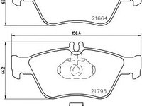 Set placute frana punte fata MERCEDES-BENZ C-CLASS (W202) - OEM - MAXGEAR: 19-0620 - W02156228 - LIVRARE DIN STOC in 24 ore!!!