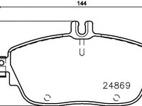 Set placute frana punte fata MERCEDES-BENZ CLA cupe (C117) - Cod intern: W20157779 - LIVRARE DIN STOC in 24 ore!!!