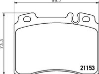 Set placute frana punte fata MERCEDES-BENZ CLK (C208) - OEM - MAXGEAR: 19-0456 - W02116286 - LIVRARE DIN STOC in 24 ore!!!