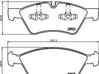 Set placute frana punte fata MERCEDES-BENZ G-CLASS (W463) - Cod intern: W20157452 - LIVRARE DIN STOC in 24 ore!!!